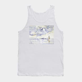 Sunset on the Lagoon, Venice by Henri-Edmond Cross Tank Top